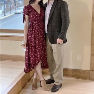 Francesca’s Floral Wrap Dress